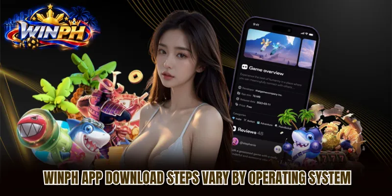 WINPH app download steps vary by operating system